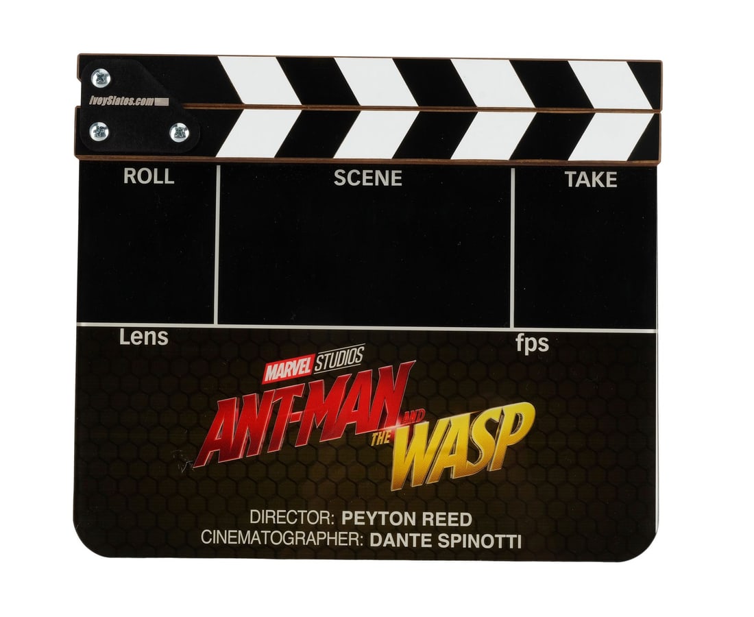 ANT-MAN AND THE WASP (2018) - Clapperboard: ANT-MAN AND THE WASP (2018) - Clapperboard - A clapperboard from the production of Peyton Reed's Ant-Man and the Wasp. The eighth film in Phase Three of the Marvel Cinematic Universe (MCU), Ant-Man an