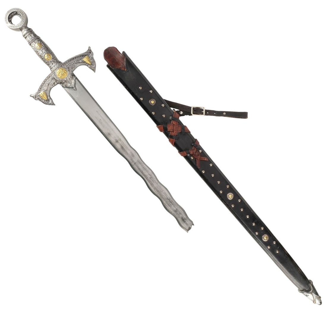 ONCE UPON A TIME (2011-2018) - King Arthur's (Liam Garrigan) Excalibur Sword and Sheath (1 of 12)