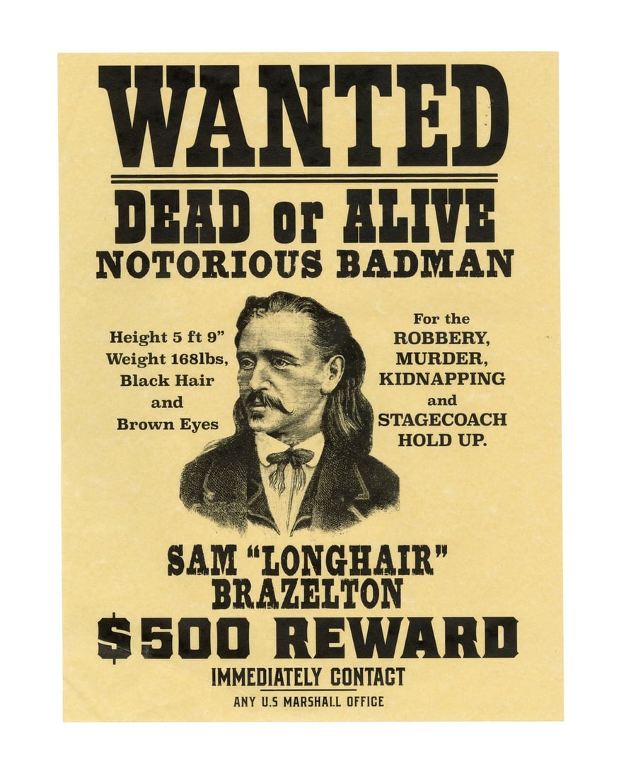ONCE UPON A TIME... IN HOLLYWOOD (2019) - Bounty Law "Wanted" Poster (1 of 3)