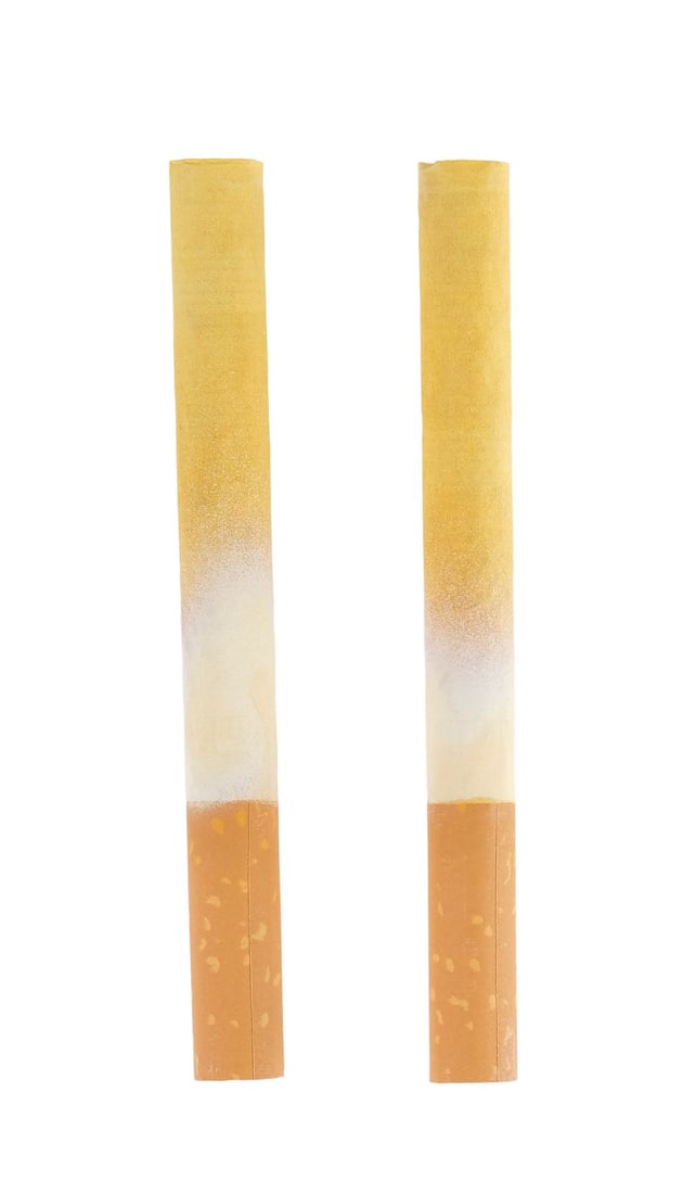 ONCE UPON A TIME... IN HOLLYWOOD (2019) - Pair of Cliff Booth's (Brad Pitt) Acid-Dipped Cigarettes: ONCE UPON A TIME... IN HOLLYWOOD (2019) - Pair of Cliff Booth's (Brad Pitt) Acid-Dipped Cigarettes - A pair of Cliff Booth's (Brad Pitt) acid-dipped cigarettes from Quentin Tarantino's Once Upon a Tim