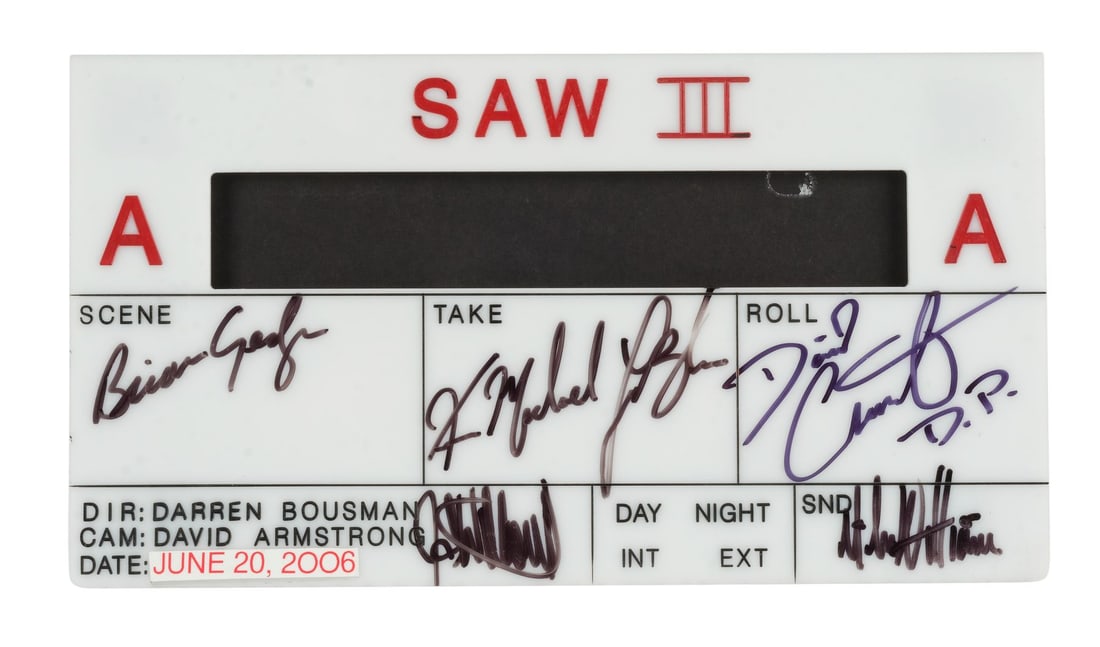 SAW III (2006) - David A. Armstrong Collection: Camera Crew-Autographed Digital "A" Camera (1 of 3)