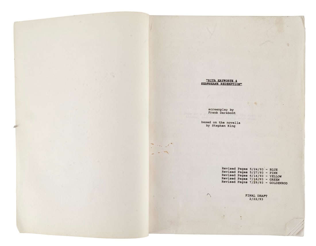 THE SHAWSHANK REDEMPTION (1994) - Bound Final Draft Script - 3