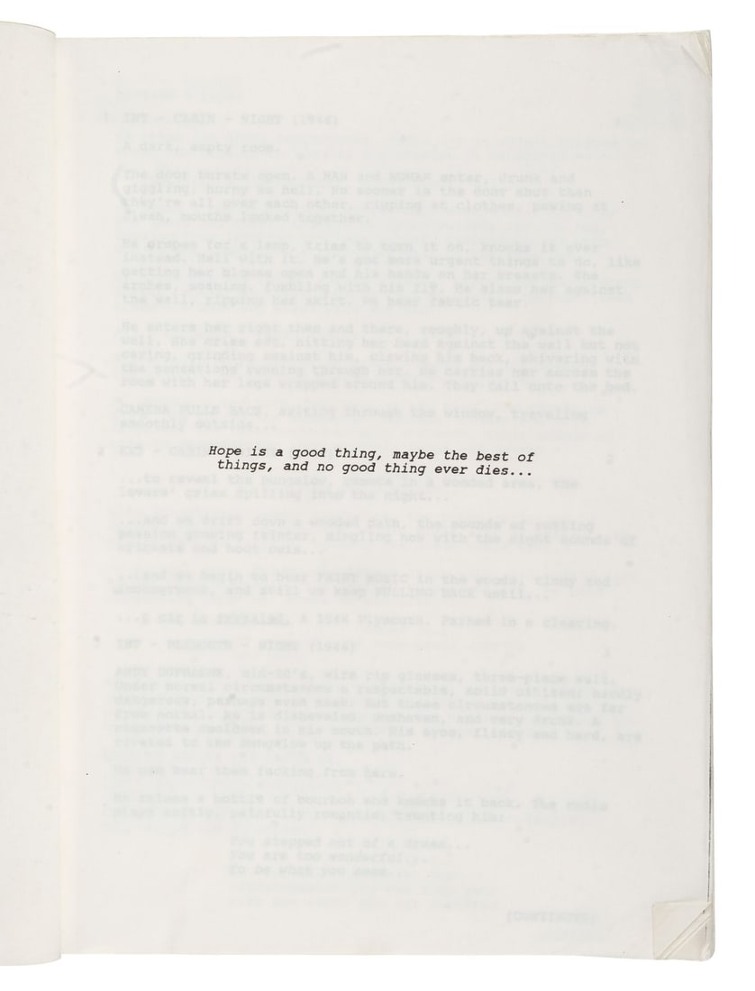 THE SHAWSHANK REDEMPTION (1994) - Bound Final Draft Script - 4