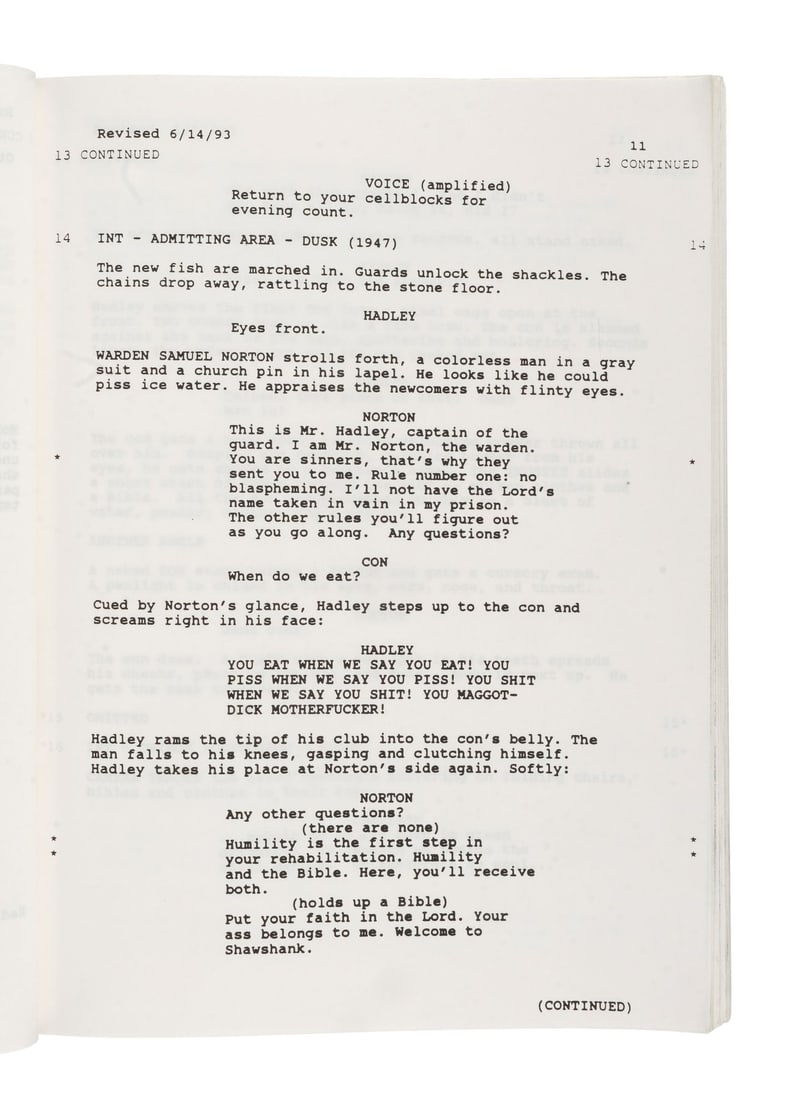 THE SHAWSHANK REDEMPTION (1994) - Bound Final Draft Script - 5