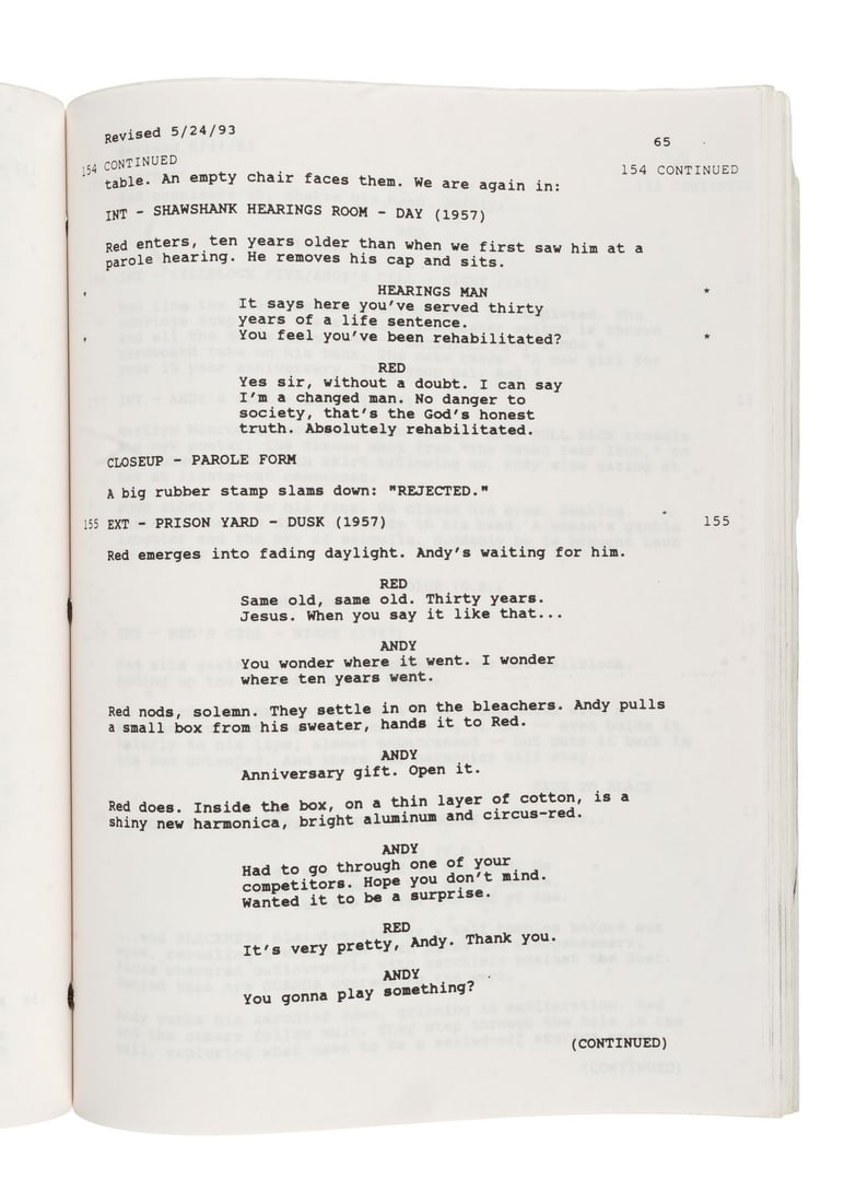 THE SHAWSHANK REDEMPTION (1994) - Bound Final Draft Script - 8