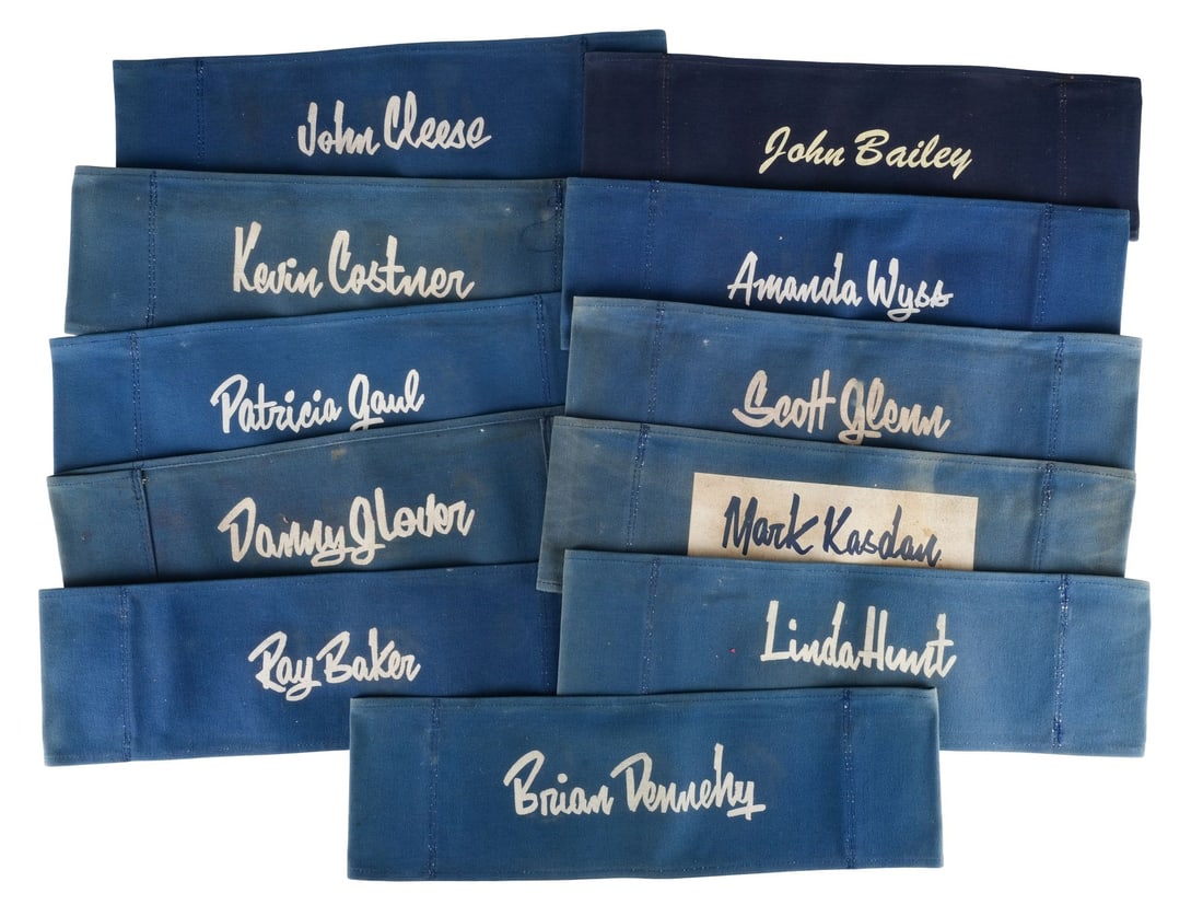 SILVERADO (1985) - Set of 11 Key Cast and Crew Chairbacks: SILVERADO (1985) - Set of 11 Key Cast and Crew Chairbacks - Set of 11 chairbacks for key cast and crew members from the production of Lawrence Kasdan's Silverado. Following its 1985 release, the film