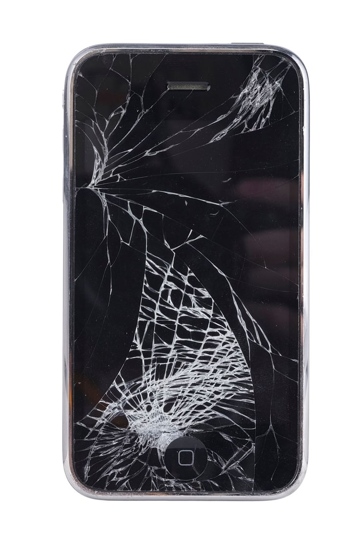 SPIDER-MAN: HOMECOMING (2017) - Peter Parker's (Tom Holland) Damaged iPhone: SPIDER-MAN: HOMECOMING (2017) - Peter Parker's (Tom Holland) Damaged iPhone - Peter Parker's (Tom Holland) damaged iPhone from Jon Watts' Spider-Man: Homecoming. As a teen in Queens, Peter carried