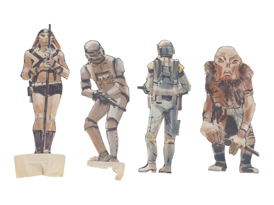 STAR WARS: RETURN OF THE JEDI (1983) - Gerard Bourke Collection: Set of Four Villains (1 of 6)