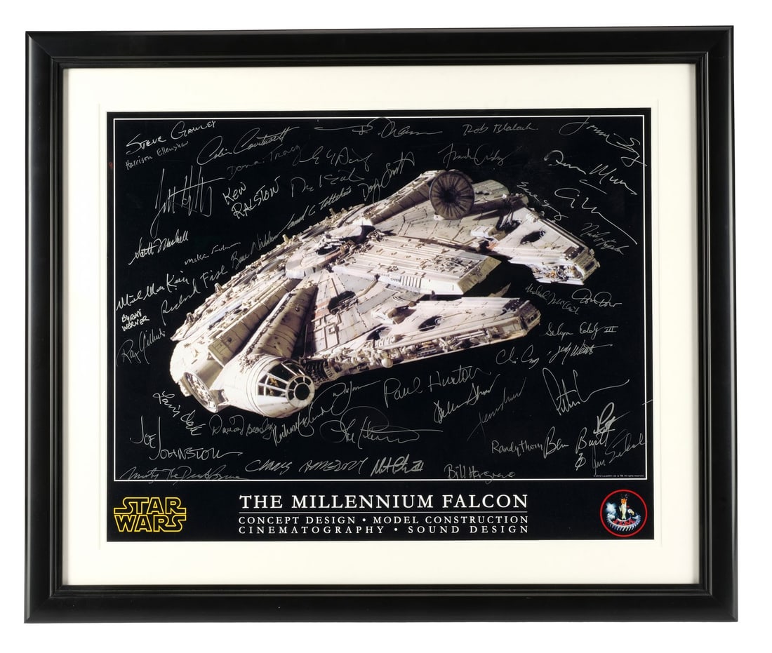 INDUSTRIAL LIGHT & MAGIC (ILM) - Industrial Light & Magic (ILM) Crew-Autographed Millennium Falcon (1 of 2)
