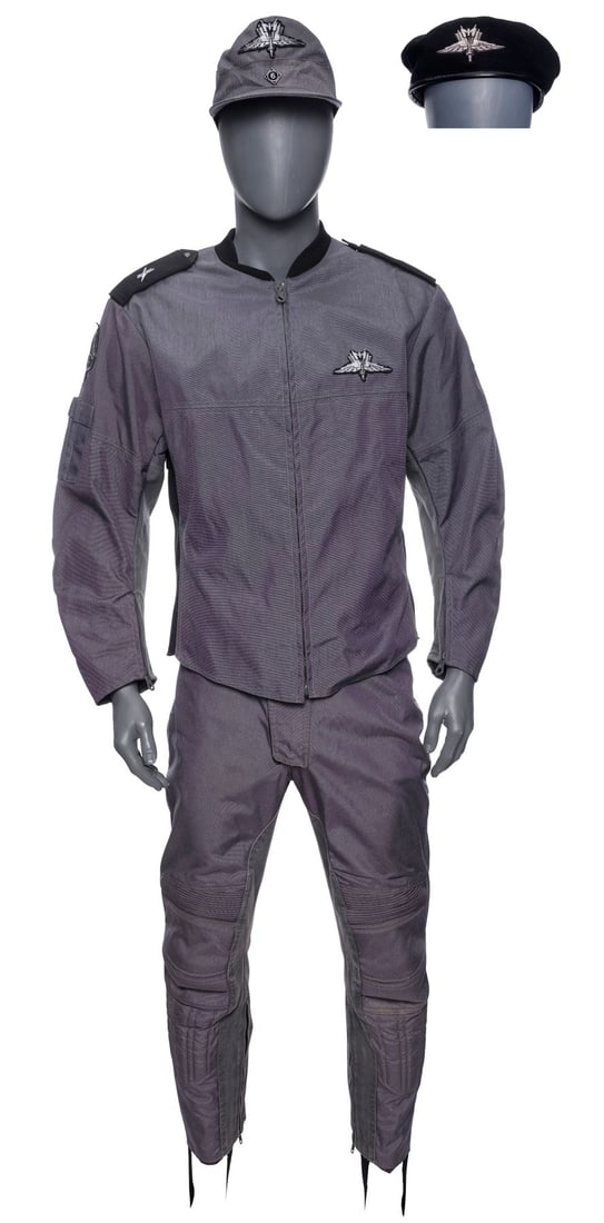 STARSHIP TROOPERS (1997) - Pvt. Ace Levy's (Jake Busey) Mobile Infantry Uniform with Pair of Mobile: STARSHIP TROOPERS (1997) - Pvt. Ace Levy's (Jake Busey) Mobile Infantry Uniform with Pair of Mobile Infantry Hats - Private Ace Levy's (Jake Busey) Mobile Infantry uniform with two Mobile Infantry hat