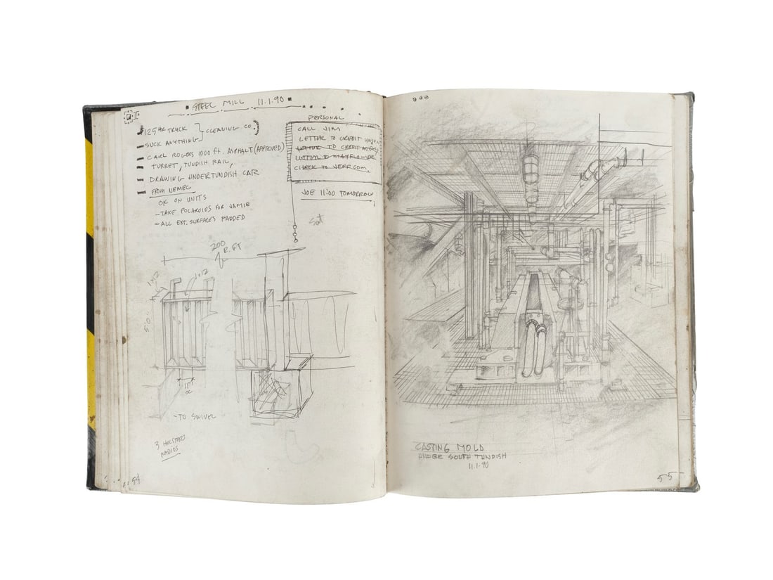 TERMINATOR 2: JUDGMENT DAY (1991) - Set Designer Notebook - 13