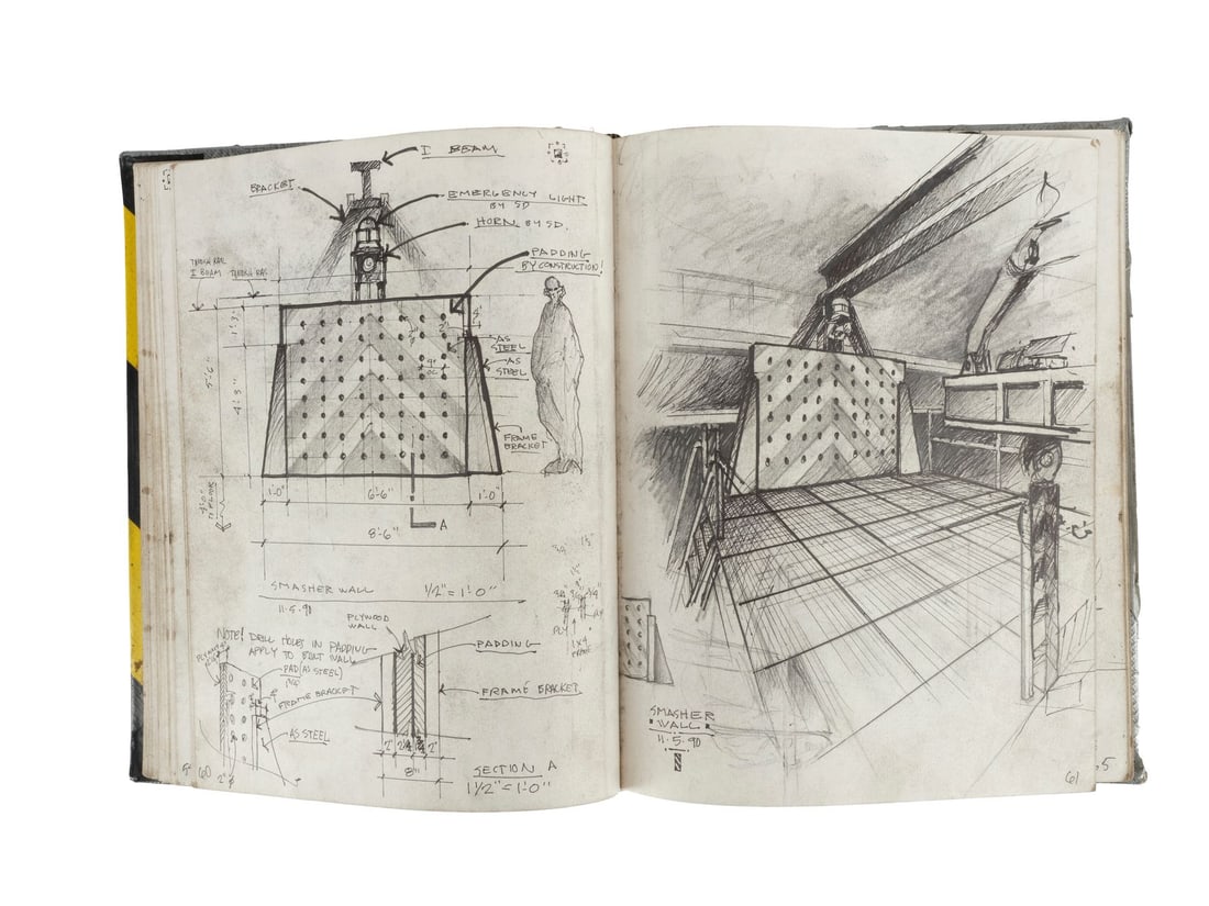 TERMINATOR 2: JUDGMENT DAY (1991) - Set Designer Notebook - 14