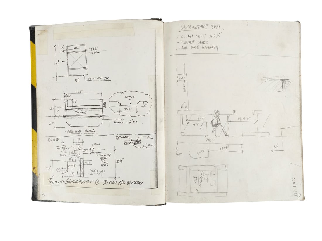 TERMINATOR 2: JUDGMENT DAY (1991) - Set Designer Notebook - 5