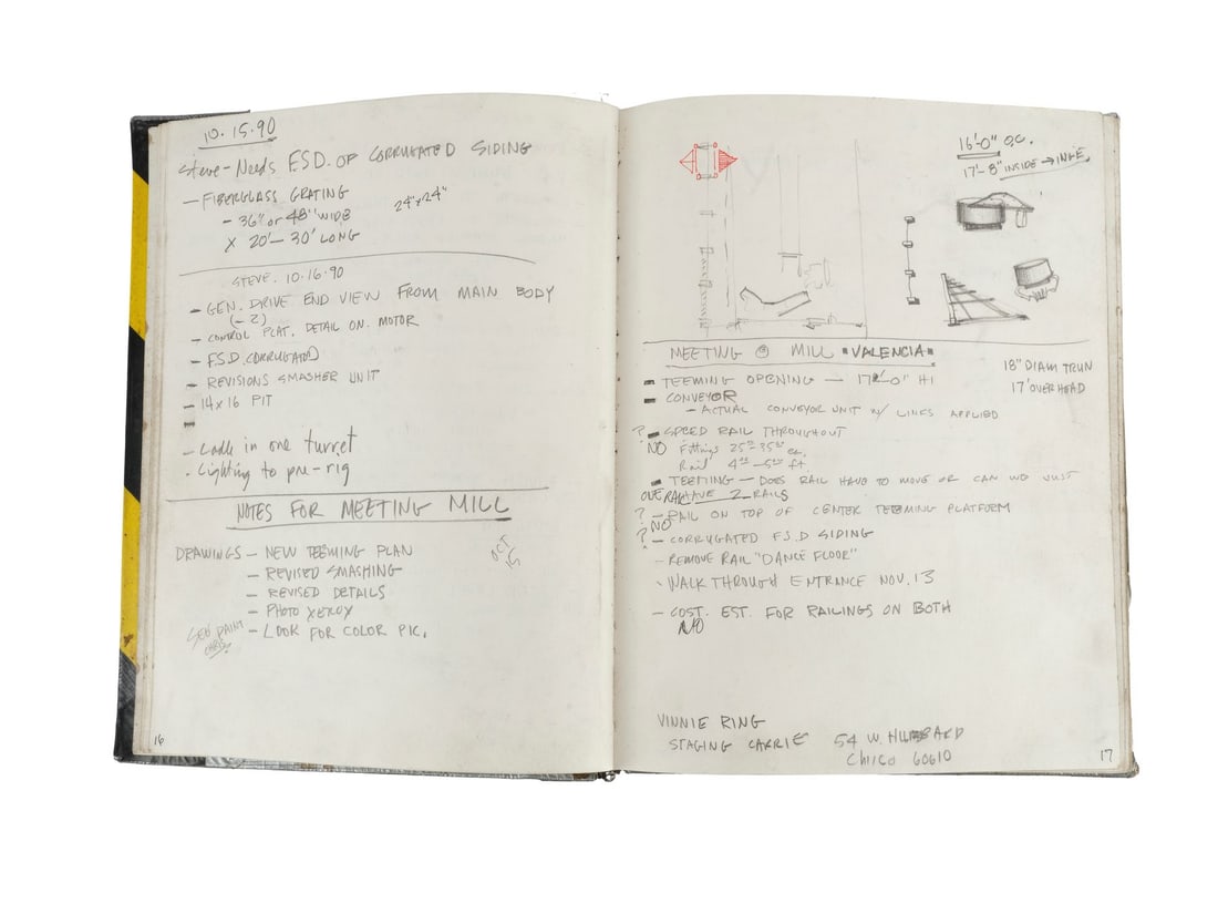 TERMINATOR 2: JUDGMENT DAY (1991) - Set Designer Notebook - 6