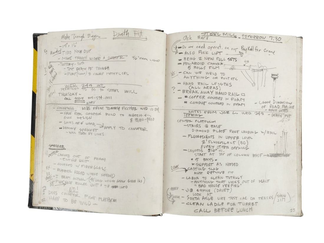 TERMINATOR 2: JUDGMENT DAY (1991) - Set Designer Notebook - 7