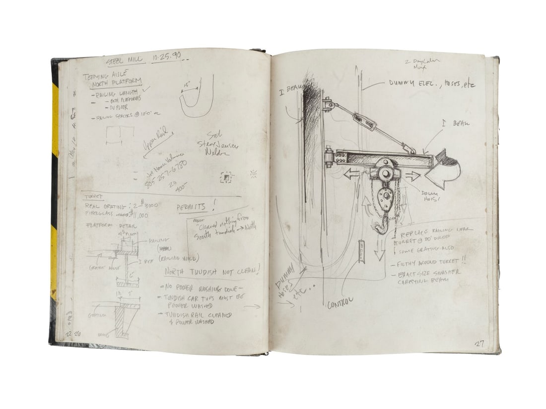 TERMINATOR 2: JUDGMENT DAY (1991) - Set Designer Notebook - 8