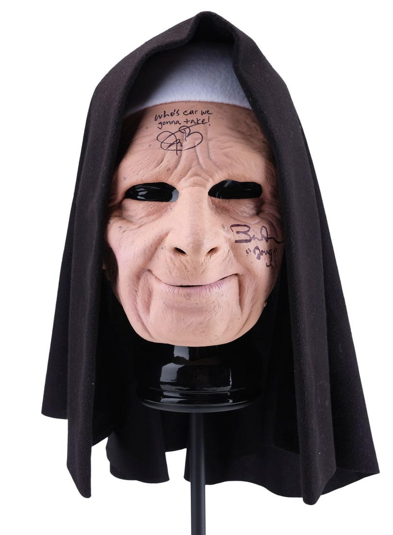 THE TOWN (2010) - Ben Affleck and Jeremy Renner-Autographed "Nun on the Run" Mask (1 of 9)