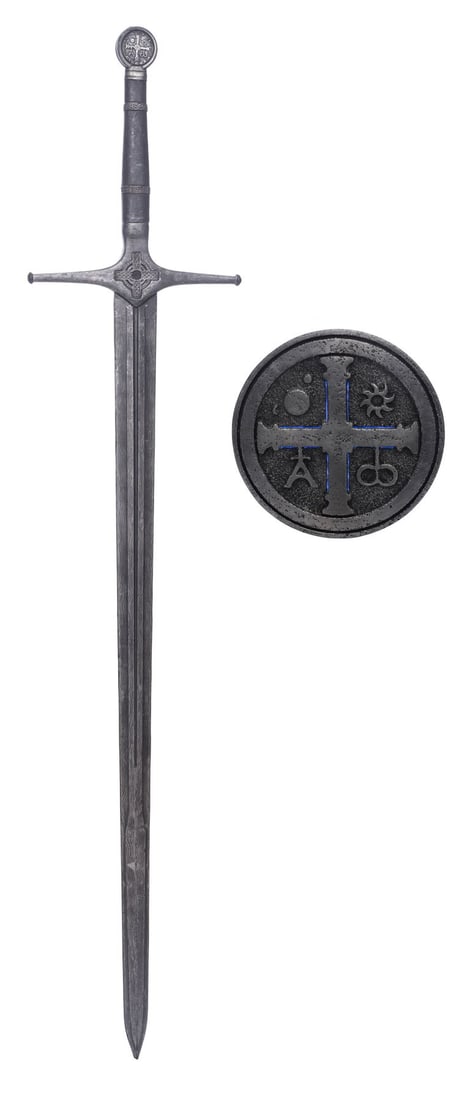 TRANSFORMERS: THE LAST KNIGHT (2017) - Knights of the Round Table Sword and King Arthur's Seal Set: TRANSFORMERS: THE LAST KNIGHT (2017) - Knights of the Round Table Sword and King Arthur's Seal Set Piece - A Knights of the Round Table sword and King Arthur's seal set piece from Michael Bay's Transf