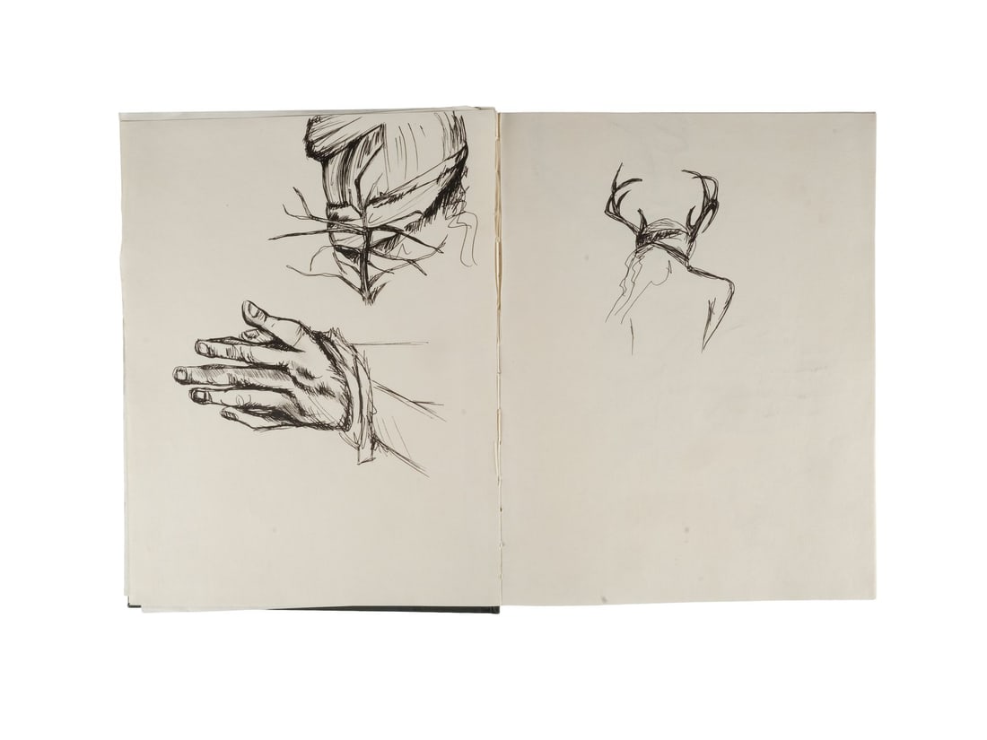 TRUE DETECTIVE (T.V. SERIES, 2014 - PRESENT) - Rustin Cohle's (Matthew McConaughey) Production-Made: TRUE DETECTIVE (T.V. SERIES, 2014 - PRESENT) - Rustin Cohle's (Matthew McConaughey) Production-Made Sketchbook - Rustin Cohle's (Matthew McConaughey) production-made sketchbook from the production of