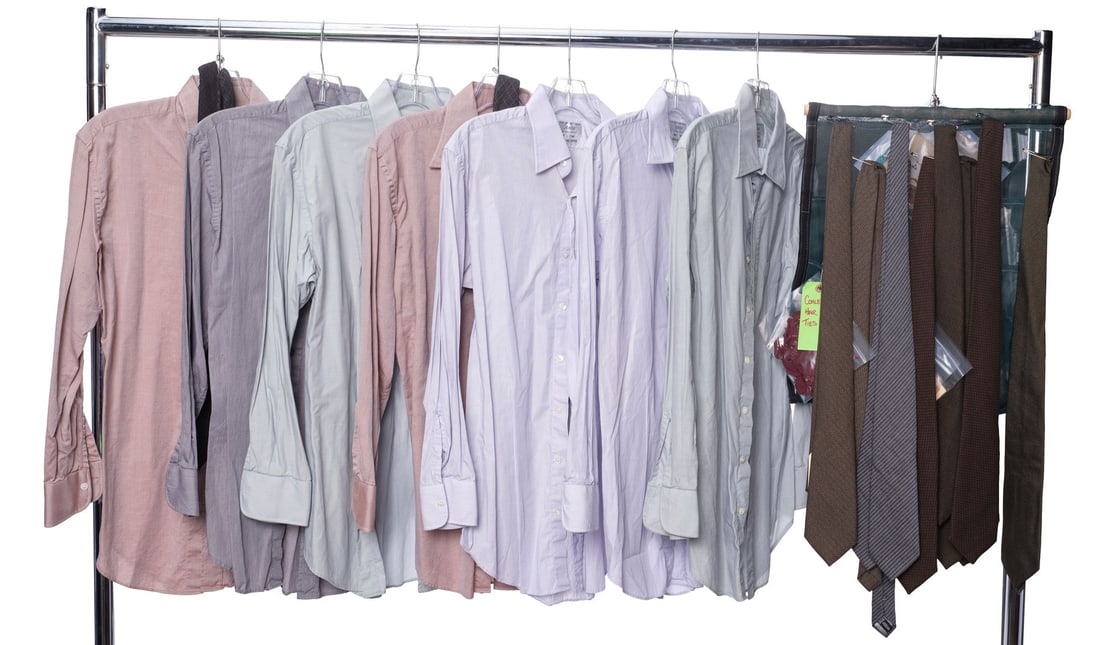 TRUE DETECTIVE (T.V. SERIES, 2014 - PRESENT) - Collection of Rustin Cohle's (Matthew McConaughey): TRUE DETECTIVE (T.V. SERIES, 2014 - PRESENT) - Collection of Rustin Cohle's (Matthew McConaughey) Ties and Shirts - A collection of Rustin Cohle's (Matthew McConaughey) ties and shirts from Nic Pizzol