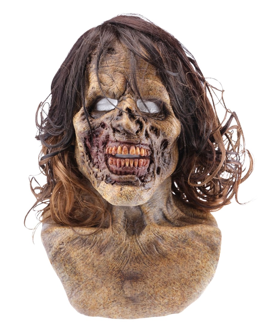 THE WALKING DEAD (T.V. SERIES, 2010 - 2022) - Full Zombie Head Appliance with Arm Appliances (1 of 13)