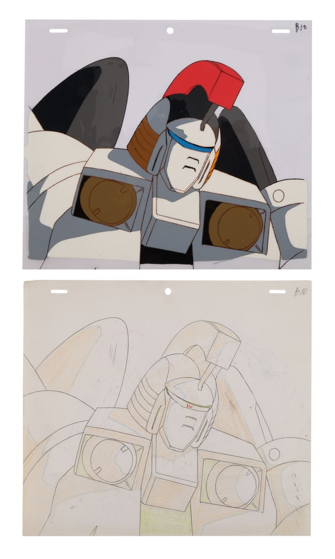 GUNDAM FRANCHISE (1979-PRESENT) - TallGeese Mark 1, Original Production Cel and Matching Original (1 of 3)