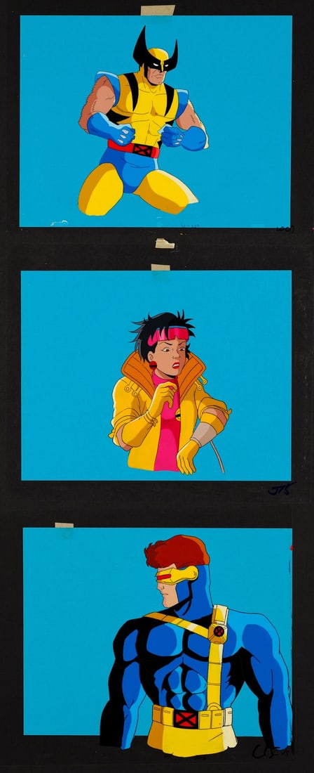 MARVEL COMICS - Set #3 of Three X-Men Animated Series Original Production Cels (1 of 4)