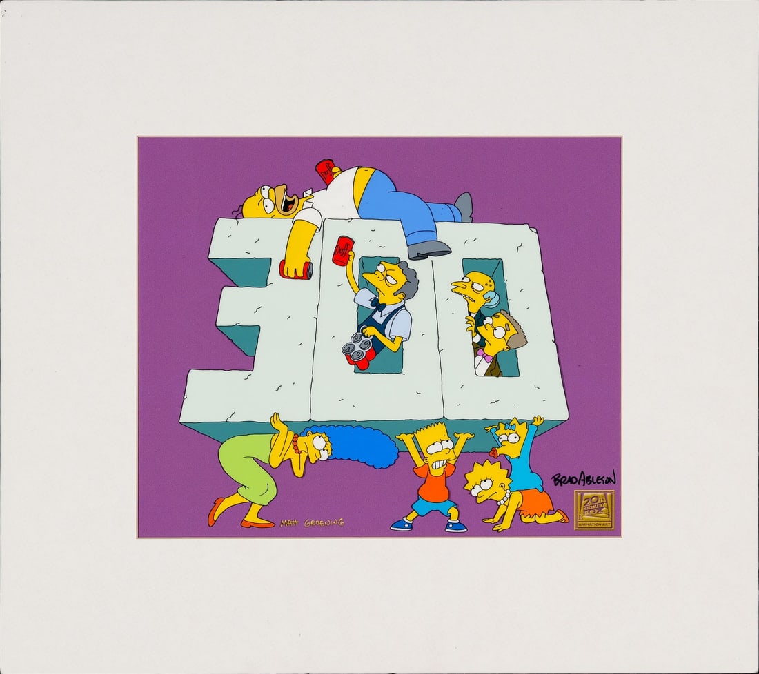 THE SIMPSONS (T.V. SERIES, 1989-PRESENT) - The Simpsons 300th Episode Crew and Cast Appreciation (1 of 1)