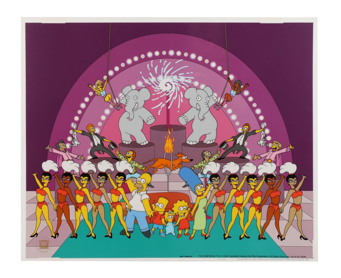 THE SIMPSONS (T.V. SERIES, 1989-PRESENT) - "Viva The Simpsons Limited Edition Sericel" (1 of 2)