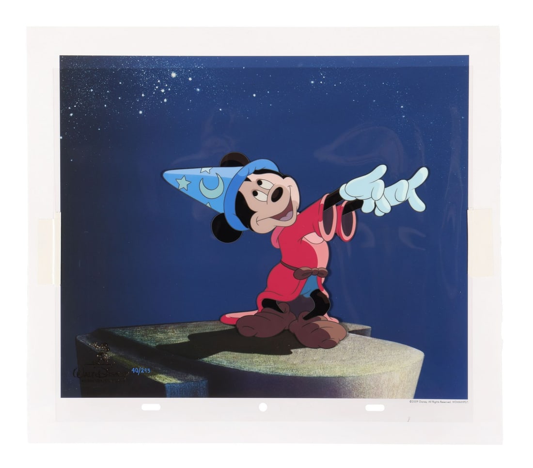 FANTASIA (1940) - Making Magic Hand-Painted Limited Edition No. 40/295 featuring Mickey Mouse the (1 of 1)