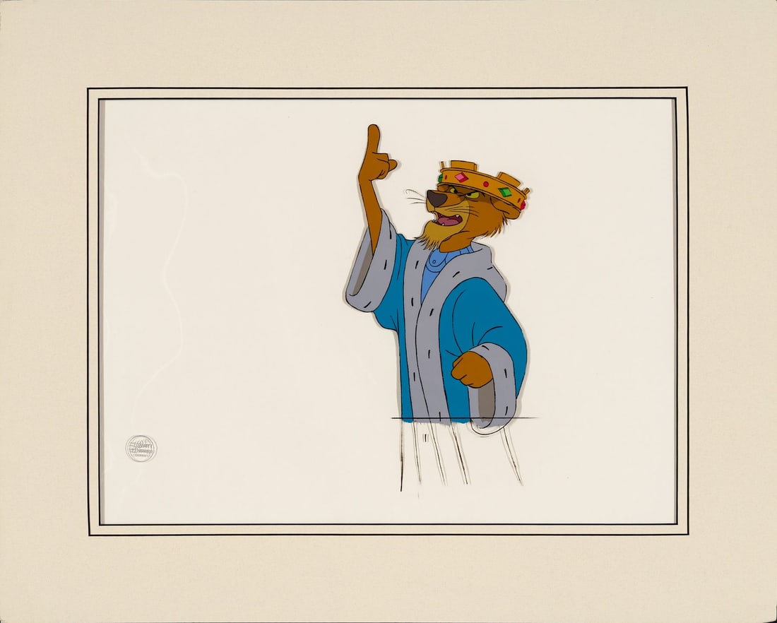 ROBIN HOOD (1973) - Prince John Original Production Cel (1 of 3)