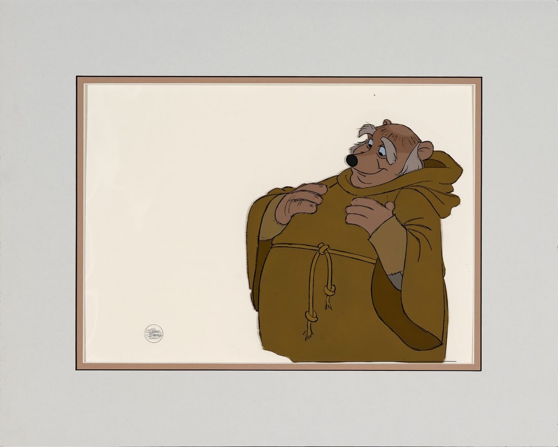 ROBIN HOOD (1973) - Friar Tuck Original Production Cel (1 of 2)