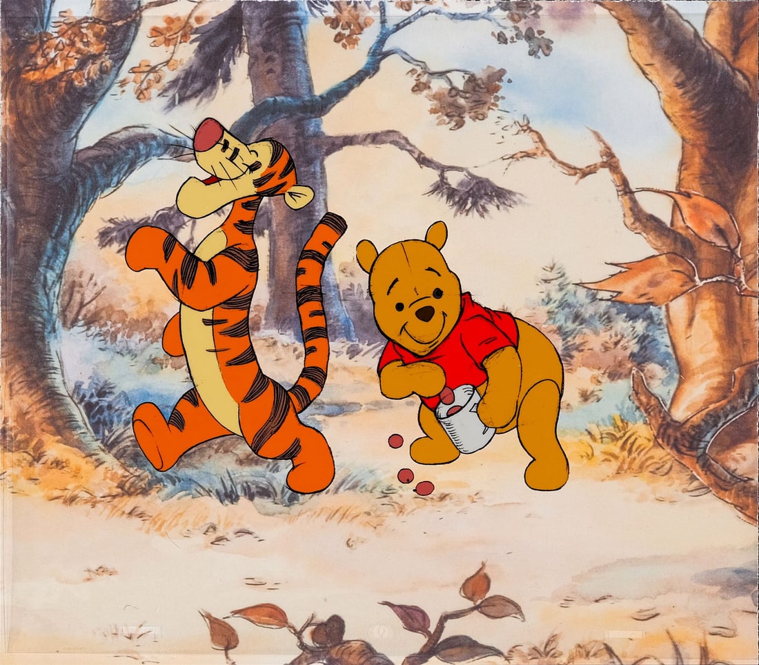 WINNIE THE POOH AND THE BLUSTERY DAY (1968) - Christopher Robin and Winnie the Pooh Original Model (1 of 1)