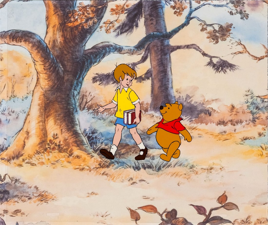 WINNIE THE POOH AND THE BLUSTERY DAY (1968) - Winnie the Pooh and Tigger Original Model Cels (1 of 2)