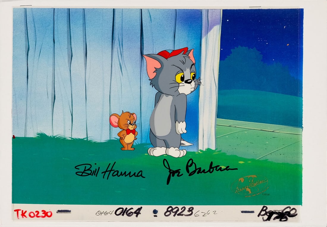 TOM AND JERRY KIDS (1990) - Tom and Jerry Original Production Cel on studio printed presentation (1 of 1)