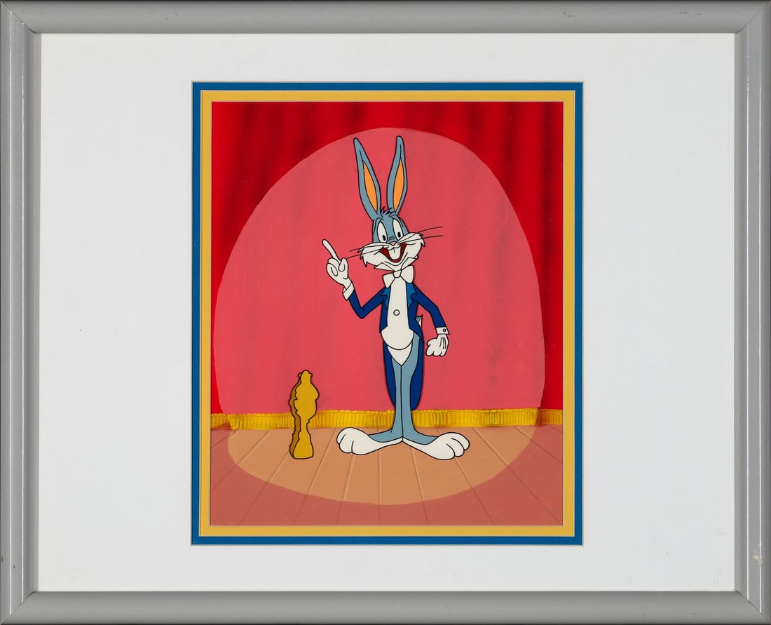 BUGS BUNNY - Bugs Bunny Hand-Painted Model Cel on Hand-Painted Background by Richard H. Thomas (1 of 1)