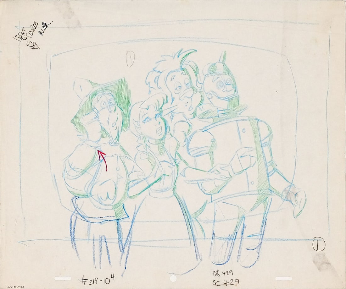 THE WONDERFUL WIZARD OF OZ (1986) - Scarecrow, Dorothy, Cowardly Lion, Tin Man Original Production (1 of 1)