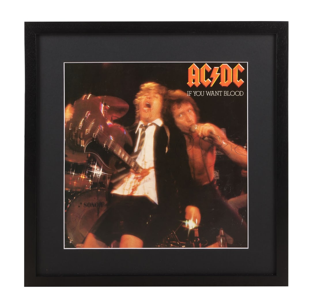 AC/DC - Bon Scott, Angus Young, Malcolm Young, Phil Rudd and Cliff Williams-Autographed "If You Want (1 of 4)
