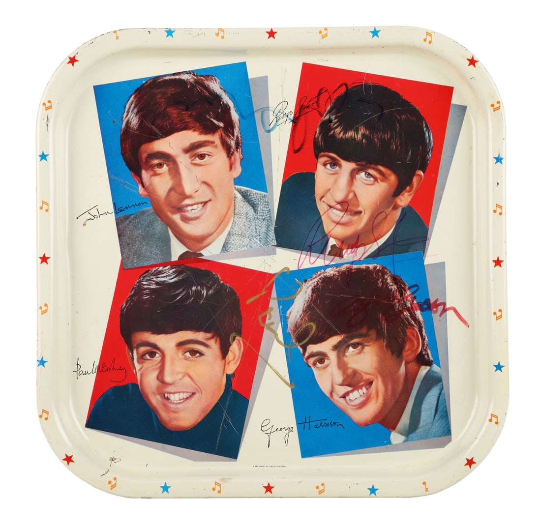 THE BEATLES - John Lennon, Paul McCartney, George Harrison and Ringo Starr-Autographed Memorabilia (1 of 4)
