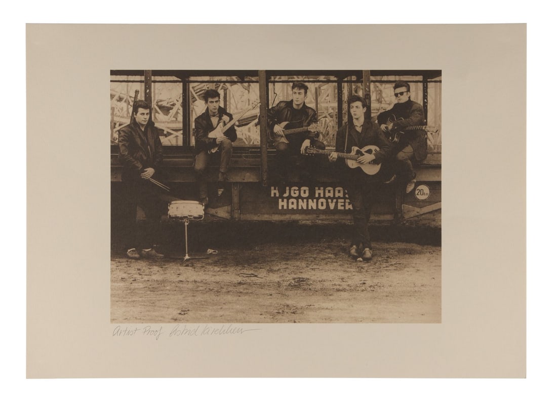 THE BEATLES - Astrid Kirchherr-Signed Artist Proof Hamburg Lithograph (1 of 4)