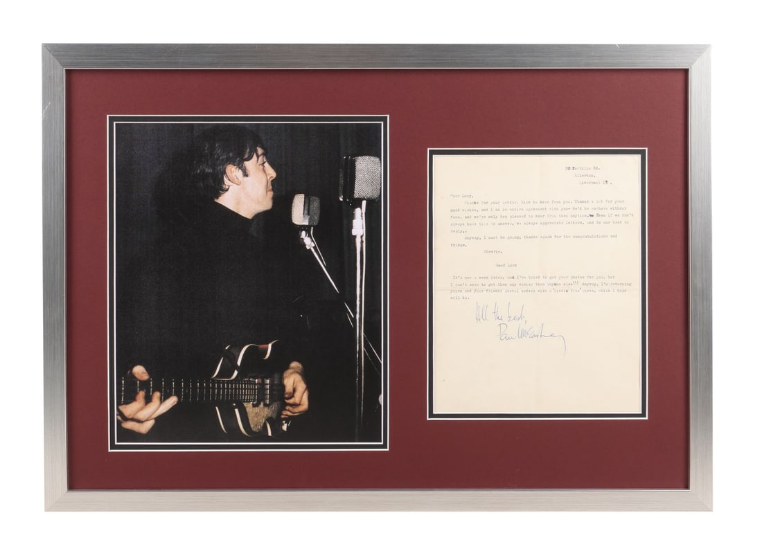 PAUL MCCARTNEY - Personal Fan Letter Signed by Paul McCartney (1 of 3)