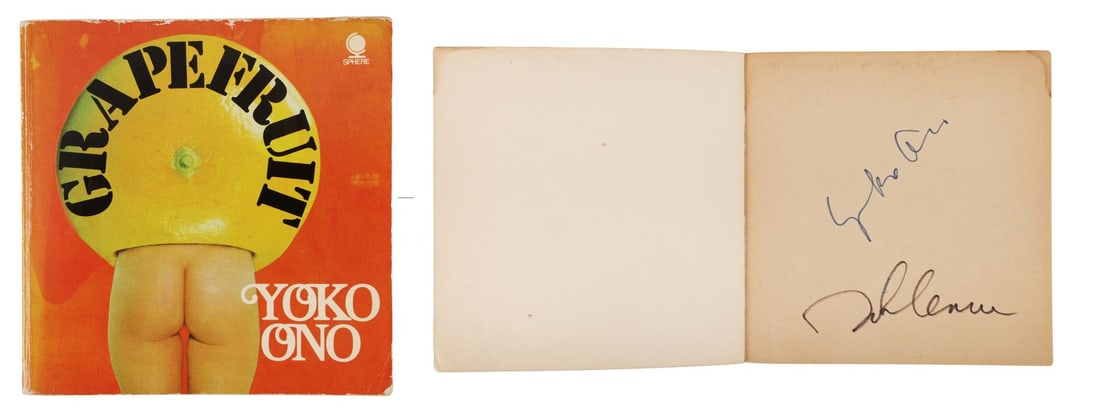 JOHN LENNON AND YOKO ONO - John Lennon and Yoko Ono-Autographed Grapefruit Book (1 of 4)