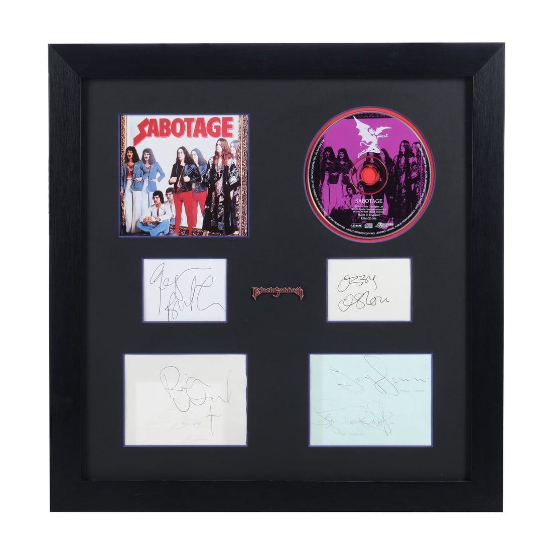 BLACK SABBATH - Ozzy Osbourne, Tony Iommi, Geezer Butler, Bill Ward and Gerald "Jezz" (1 of 4)