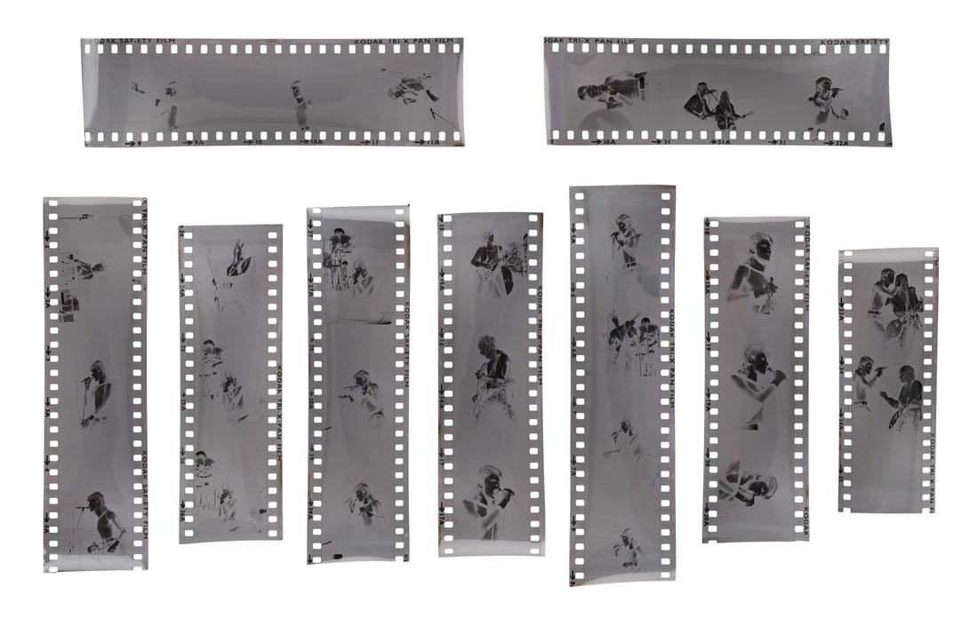 DAVID BOWIE - Collection of Negatives Taken During David Bowie and The Spiders From Mars Hammersmith (1 of 4)