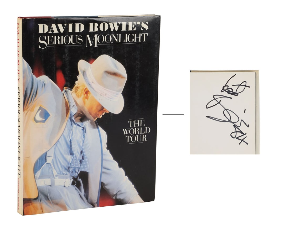DAVID BOWIE - The Denis O'Regan Collection: David Bowie-Autographed and Dated 1984 Serious (1 of 4)