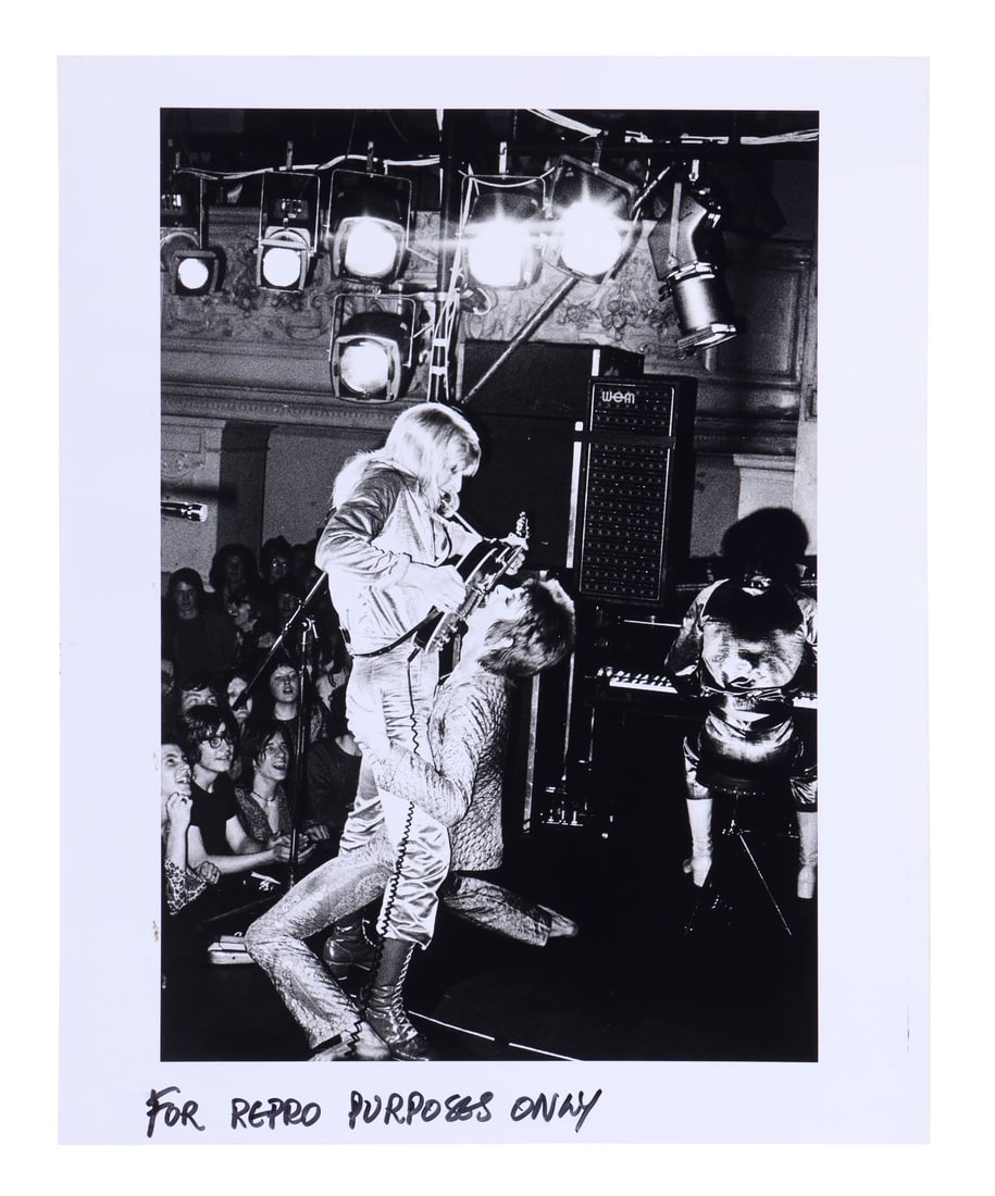 DAVID BOWIE - David Bowie and Mick Ronson at Oxford Town Hall Print by Mick Rock, 1972 - 'FOR REPRO (1 of 2)