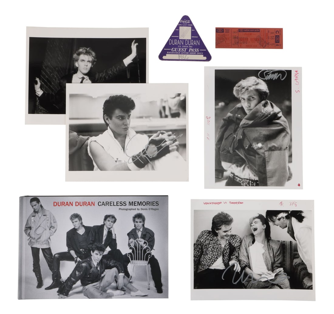 DURAN DURAN - The Denis O'Regan Collection: Careless Memories Signed Book, Four John Taylor, Simon (1 of 4)