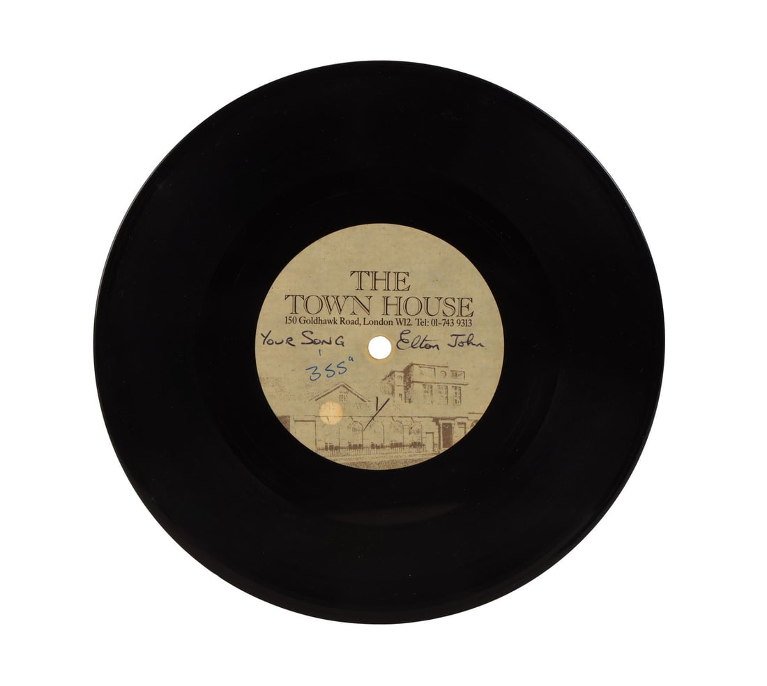 ELTON JOHN - Your Song 1986 Alternative Version Townhouse Studios UK Acetate (1 of 4)