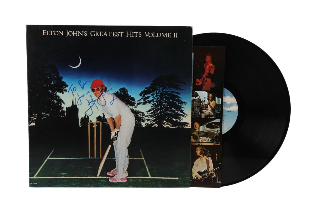 ELTON JOHN - Elton John-Autographed Greatest Hits Volume II LP (1 of 4)