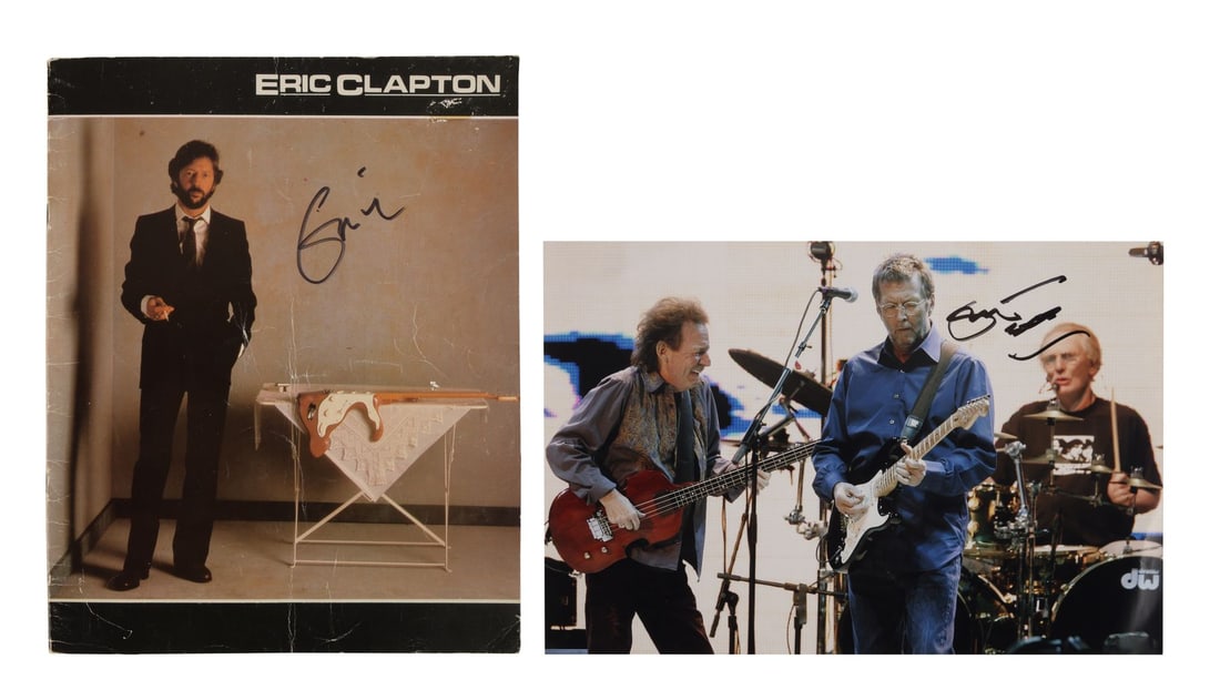 ERIC CLAPTON - Eric Clapton-Autographed Tour Programme and Photo (1 of 4)